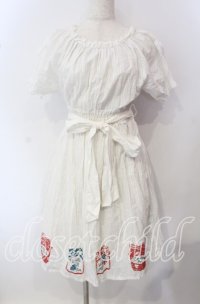 Fi.n.t / ジャム瓶柄ワンピース  オフ O-25-09-15-018-CA-OP-IG-ZT259