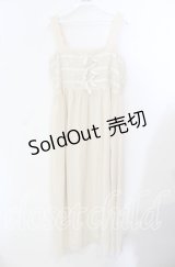 an another angelus / 三連リボンジャンパースカート  アイボリー O-25-09-15-019-CA-OP-IG-ZT372
