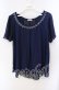 画像1: axes femme / バックリボントップス M ネイビー O-25-09-15-021-AX-TO-IG-OS (1)
