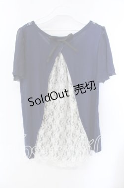 画像2: axes femme / バックリボントップス M ネイビー O-25-09-15-021-AX-TO-IG-ZT082