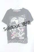 LISTEN FLAVOR / VAMPIRE NIGHT FLAVOR Tシャツ  ブラック O-25-09-15-022-PU-TS-IG-OS
