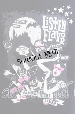 画像2: LISTEN FLAVOR / VAMPIRE NIGHT FLAVOR Tシャツ  ブラック O-25-09-15-022-PU-TS-IG-OS
