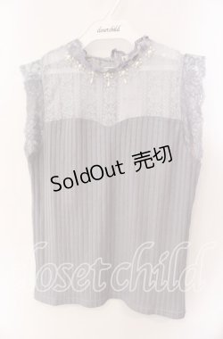 画像1: axes femme / パールデザインビスチェプルオーバー M グレー O-25-09-15-024-AX-TO-IG-OS