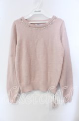 Ank Rouge / パールクロスニット  ピンク O-25-09-15-025-CA-TO-IG-ZT066