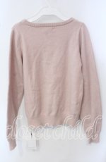 画像3: 【SALE】Ank Rouge / パールクロスニット  ピンク O-25-09-15-025-CA-TO-IG-ZT066 (3)