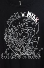 画像2: 【SALE】MILK / マーメイドプリントカットワンピース  クロ O-25-09-15-027-ML-TO-IG-ZT055 (2)