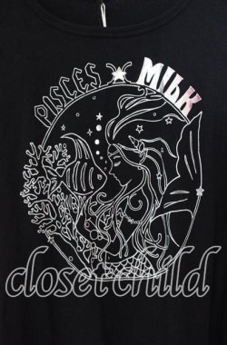 画像2: MILK / マーメイドプリントカットワンピース  クロ O-25-09-15-027-ML-TO-IG-OS