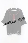 axes femme / タイ付ブラウス L クロ O-25-09-16-032-AX-BL-OW-ZT0920A