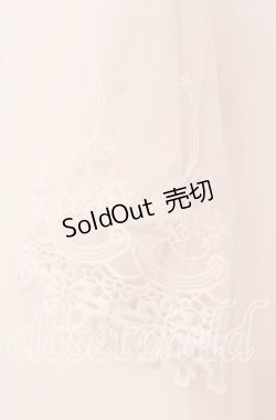 画像2: axes femme / レース重ね袖チュールプルオーバー F シロ O-25-09-16-036-AX-TO-OW-ZT0920A