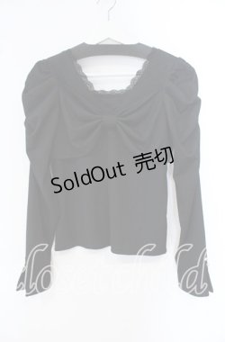 画像1: axes femme / 2WAYリボントップス F クロ O-25-09-16-039-AX-TO-OW-OS