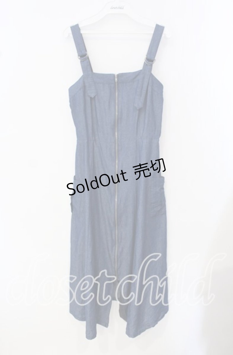 画像1: 【SALE】axes femme / センタージップデニムジャンスカ F ブルー O-25-09-16-042-AX-OP-OW-ZT257 (1)