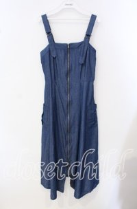 axes femme / センタージップデニムジャンスカ F ブルー O-25-09-16-042-AX-OP-OW-ZT257