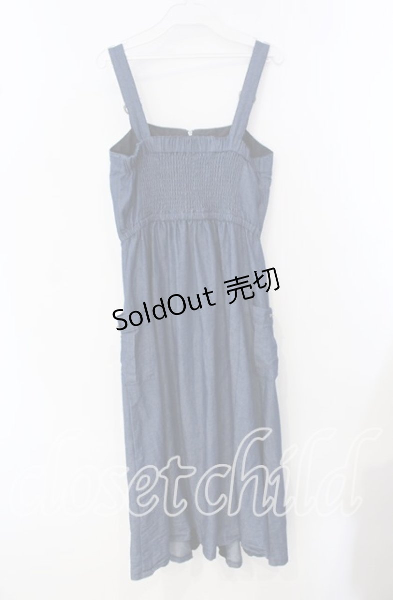 画像2: 【SALE】axes femme / センタージップデニムジャンスカ F ブルー O-25-09-16-042-AX-OP-OW-ZT257 (2)