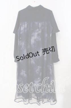 画像4: axes femme / テレスコーププリントケープ風ワンピース M ネイビー O-25-09-16-049-AX-OP-OW-OS