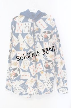 画像1: Karl Helmut / ワンダーラビットリターンズプリントフードブラウス 4(L) ブルー O-25-09-16-052-EL-BL-IG-OS