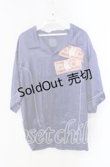 Karl Helmut / マテリアルキャット刺繍サテンブルゾン 4（L） ブルー O-25-09-16-053-EL-JA-IG-ZT105