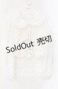Ank Rouge / 裾スカラップブラウス  シロ O-25-09-16-056-CA-BL-IG-OS