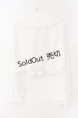 画像3: Ank Rouge / 裾スカラップブラウス  シロ O-25-09-16-056-CA-BL-IG-OS