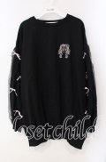 majoretty / まきちゃんコラボ スウェットワンピース L クロ O-25-09-16-058-LO-TO-IG-OS
