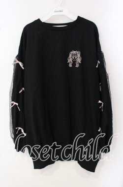 画像1: majoretty / まきちゃんコラボ スウェットワンピース L クロ O-25-09-16-058-LO-TO-IG-OS