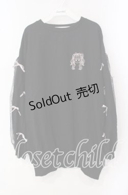 画像1: majoretty / まきちゃんコラボ スウェットワンピース L クロ O-25-09-16-058-LO-TO-IG-OS