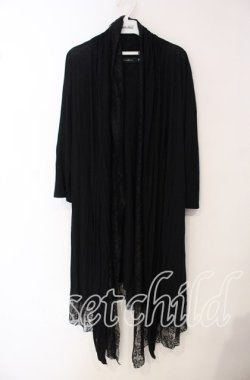 画像1: CIVARIZE / Repレイヤードレース5分袖トッパーカーディガン 46 ブラック O-25-09-16-063-GO-TO-IG-OS