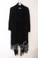 画像1: CIVARIZE / Repレイヤードレース5分袖トッパーカーディガン 46 ブラック O-25-09-16-063-GO-TO-IG-OS (1)
