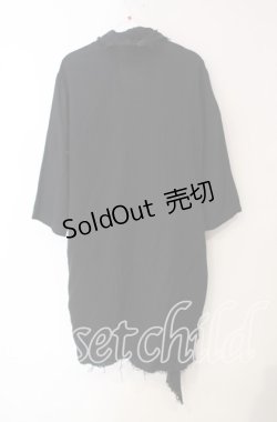 画像2: CIVARIZE / 2WAYドレープネックZIP六部袖カーディガン 46 ブラック O-25-09-16-064-GO-TO-IG-OS