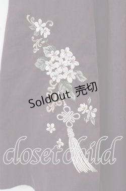 画像2: axes femme / ジャスミン刺繍スカート F ワイン O-25-09-16-065-AX-SK-OW-OS