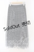axes femme / ドロストチェックチュールスカート F クロ O-25-09-16-069-AX-SK-OW-OS