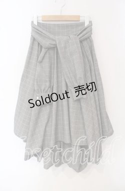 画像1: axes femme / シャツ巻き風イレヘムスカート F グレー O-25-09-16-070-AX-SK-OW-OS