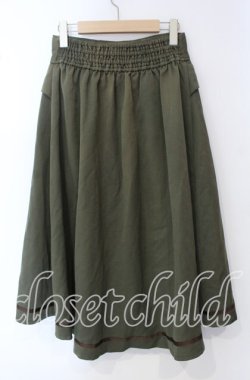 画像3: axes femme / ジップ×フィッシュテールスカート F カーキグリーン O-25-09-16-076-AX-SK-OW-OS