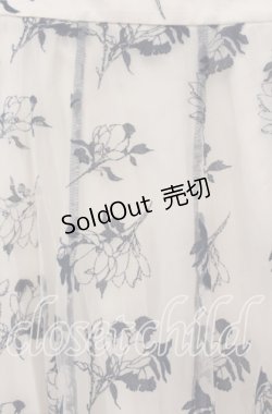 画像2: axes femme / フロッキーチュールスカート F キナリ O-25-09-16-077-AX-SK-OW-OS