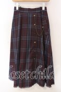 axes femme / タータンチェックスカート F アカ O-25-09-16-079-AX-SK-OW-OS