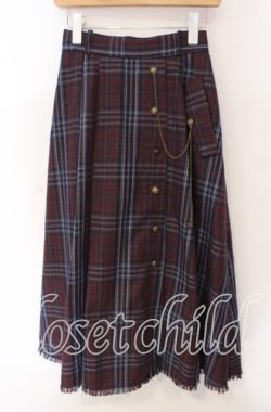 画像1: axes femme / タータンチェックスカート F アカ O-25-09-16-079-AX-SK-OW-OS