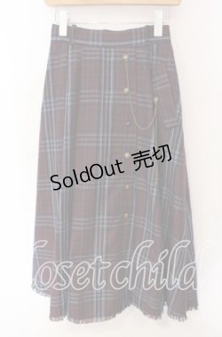 画像1: axes femme / タータンチェックスカート F アカ O-25-09-16-079-AX-SK-OW-OS