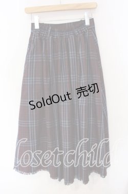 画像3: axes femme / タータンチェックスカート F アカ O-25-09-16-079-AX-SK-OW-OS