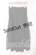 axes femme / 連釦サイドチェック切り替えパンツ F クロ O-25-09-16-081-AX-PA-OW-OS