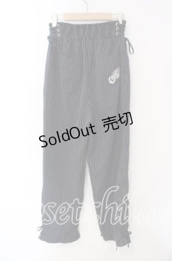 画像2: axes femme / ハイウエストストライプパンツ F ネイビー O-25-09-16-084-AX-PA-OW-OS