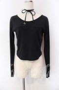 axes femme / チョーカー付コルセット風プルオーバー F クロ O-25-09-16-009-AX-TO-OW-OS