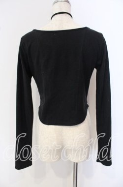 画像3: axes femme / チョーカー付コルセット風プルオーバー F クロ O-25-09-16-009-AX-TO-OW-OS