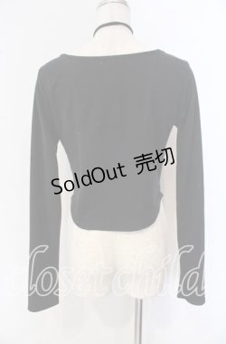 画像3: axes femme / チョーカー付コルセット風プルオーバー F クロ O-25-09-16-009-AX-TO-OW-OS