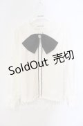 axes femme POETIQUE / フェイバリットカラーブラウス M キナリ×クロ O-25-09-16-014-AX-BL-OW-OS