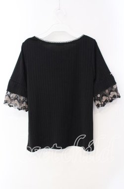 画像3: axes femme / カラーチュールレースプルオーバー M クロ O-25-09-16-017-AX-TO-OW-OS