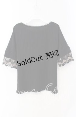 画像3: axes femme / カラーチュールレースプルオーバー M クロ O-25-09-16-017-AX-TO-OW-ZT0920A