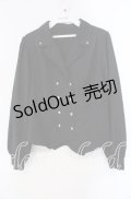 axes femme / コルセット風開襟ブラウス F クロ O-25-09-16-020-AX-BL-OW-OS