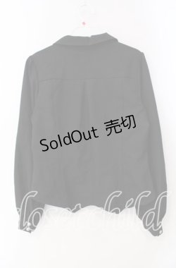 画像2: axes femme / コルセット風開襟ブラウス F クロ O-25-09-16-020-AX-BL-OW-OS