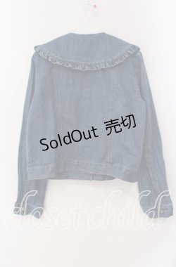 画像3: axes femme NOSTALGIE / 花刺繍デニムジャケット F ブルー O-25-09-16-023-AX-JA-OW-OS