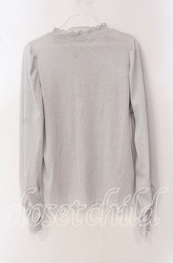 画像3: axes femme / タック×フレア袖ラメリブプルオーバー F グレー系 O-25-09-16-024-AX-TO-OW-OS