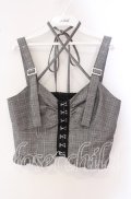 axes femme / コルセット風デザインビスチェ F クロ O-25-09-16-030-AX-TO-OW-OS